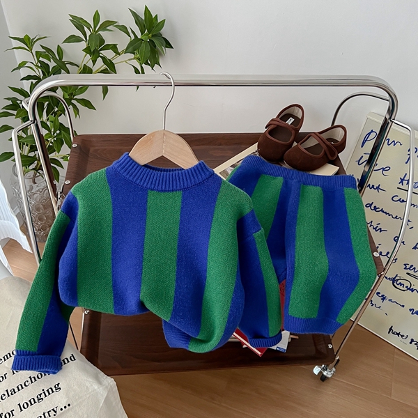 Chic striped knitwear for boys and girls